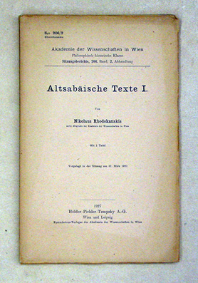 Altsabäische Texte I