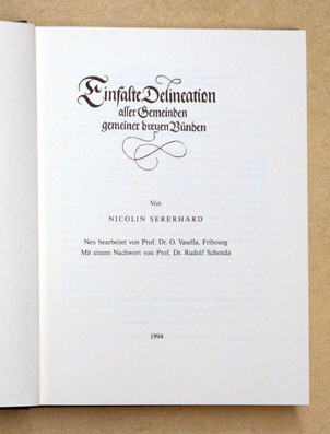 Einfalte Delineation aller Gemeinden gemeiner dreyen Bünden