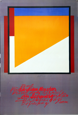 Plakat - 1. Mai 1990 - Kunst dem Menschen zur Befreiung