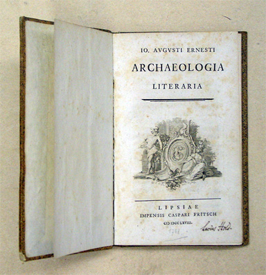 Io. Augusti Ernesti Archaeologia literaria
