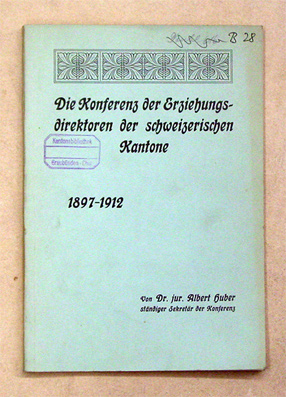 Die Konferenz der Erziehungsdirektoren der schweizerischen Kantone