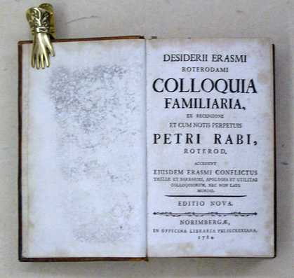 Desiderii Erasmi Roterodami colloquia familiaria, ex recensione et cum notis perpetuis Petri Rabi, Roterod