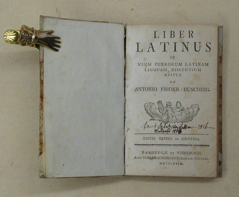 Liber latinus in usum puerorum latinam linguam discentium editus