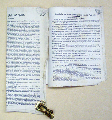 Nachrichten vom 30. Juli [1830] aus Paris