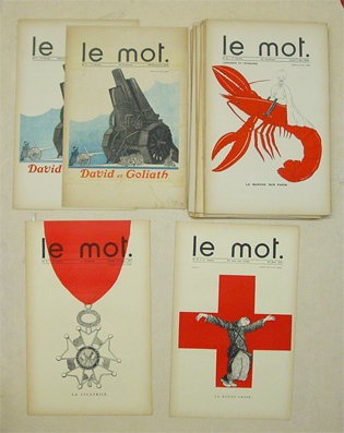 Le Mot. Hebdomadaire illustre [später : bimensuel illustré] 