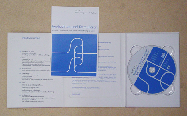 Beobachten und formulieren. Grundkurs mit Übungen, nach einem Filmskript von J. Albers. Observation and formulation. Foundation course with exercises, based on a script by J. Albers