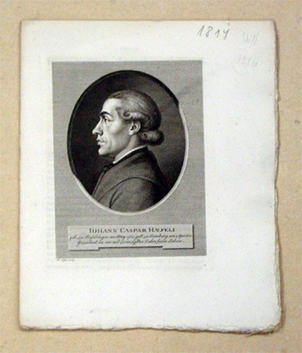 [Lebensbeschreibung von Johann Kaspar Haefeli]