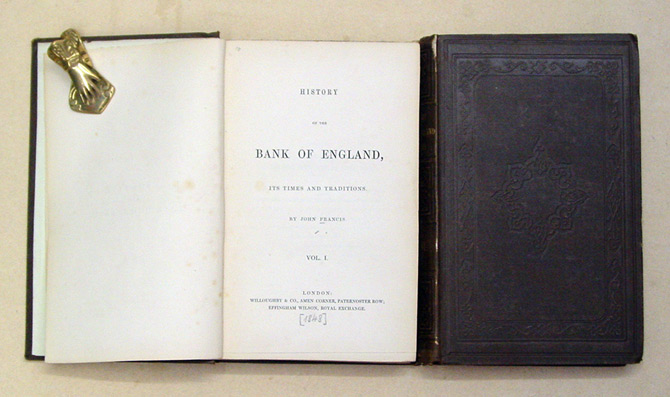 History of the Bank of England, its Times and Traditions