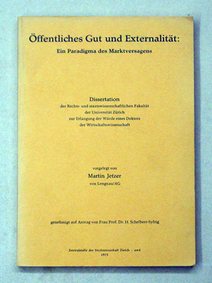 Öffentliches Gut und Externalität