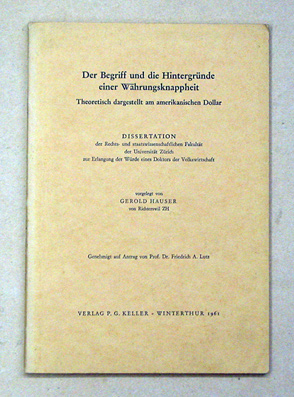 Der Begriff und die Hintergründe einer Währungsknappheit