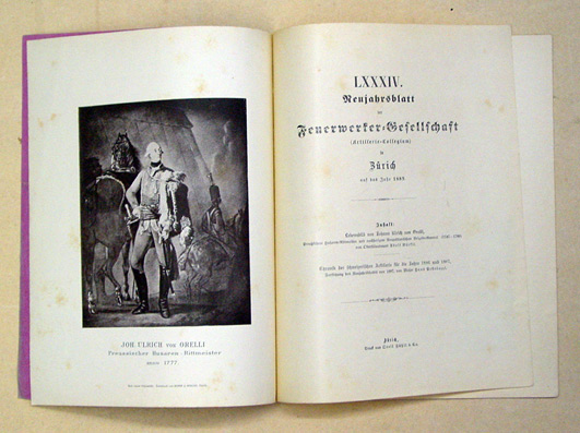 Lebensbild von Johann Ulrich von Orelli, Preussischem Husaren-Rittmeister und nachherigen Neapolitanischem Brigade-General (1747 - 1789