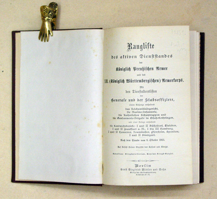 Rangliste des aktiven Dienststandes der Königlich Preussischen Armee und des XIII. (Königlich Württembergischen) Armeekorps