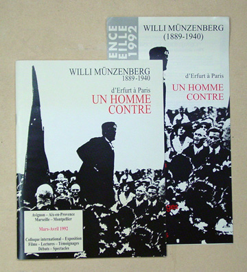 Willi Münzenberg, 1889 - 1940, d’Erfurt à Paris