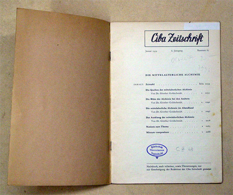 Die mittelalterliche Alchimie [Alchemie]
