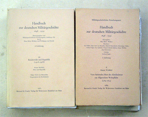 Handbuch zur deutschen Militärgeschichte 1648 - 1939