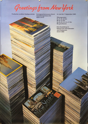 Plakat - Greetings from New York - 14. Juni - 7. Sept. 1980
