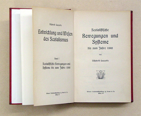 Sozialistische Bewegungen und Systeme bis zum Jahre 1848