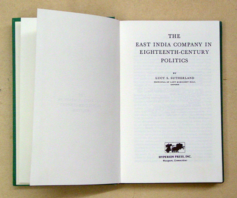 The East India Company in Eighteenth-Century Politics