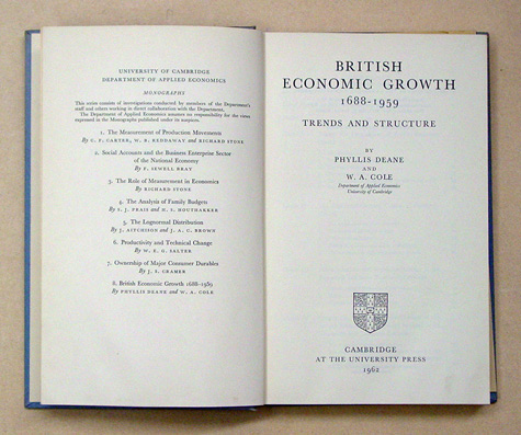 British Economic Growth 1688 - 1959