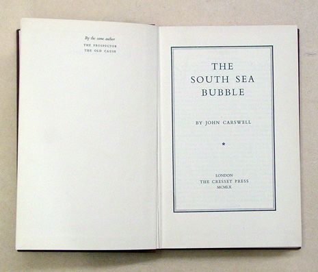 The South Sea Bubble