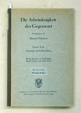 Die Arbeitslosigkeit der Gegenwrt