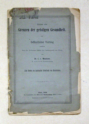 Ueber die Grenzen der geistigen Gesundheit
