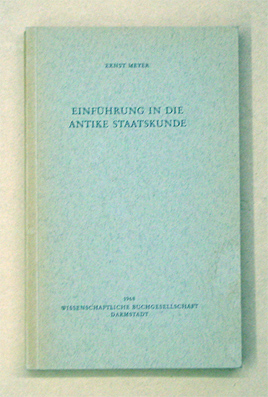 Einführung in die antike Staatskunde
