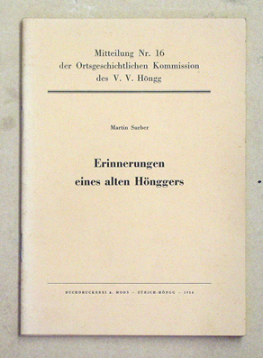 Erinnerungen eines alten Hönggers