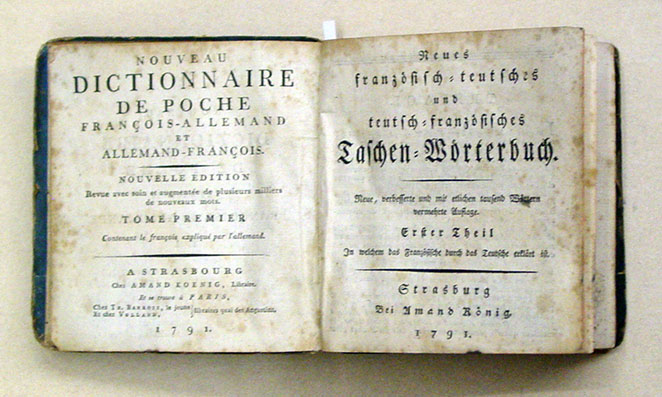 Neues französisch-teutsches und teutsch-französisches Taschen-Wörterbuch