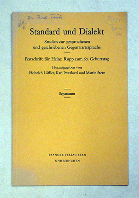 Gegenwartssprache im «Zürichdeutschen Wörterbuch»