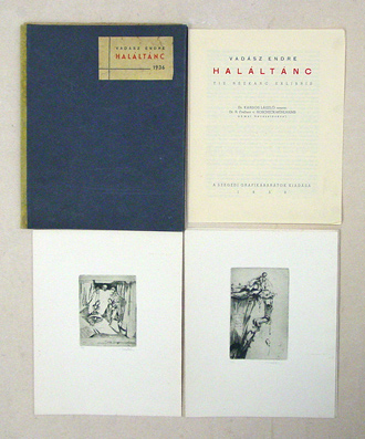 Halaltanc - Tiz Rézkarc Exlibris. Totentanz - 10 Exlibris-Radierungen