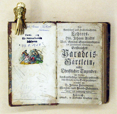 Des Gottseligen und Hocherleuchteten Lehrers, Hrn. Johann Arndts [...] Paradeis-Gärtlein, voller Christlicher Tugenden, wie dieselbe durch andächtige, lehrhafte und trostliche Gebette in die Seele zu pflanzen; vermehrt mit D. Johann Habermanns Morgen. und