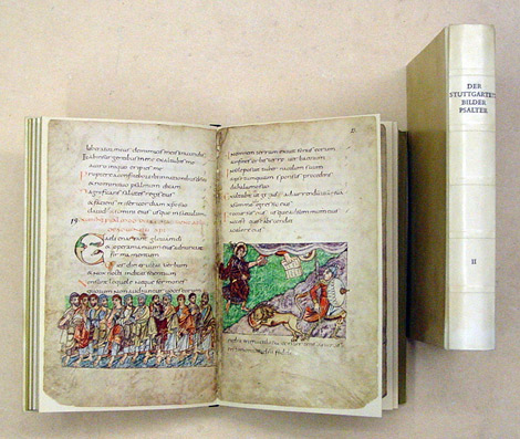 Der Stuttgarter Bilderpsalter. Bibl. Fol. 23 Württembergische Landesbibliothek Stuttgart.