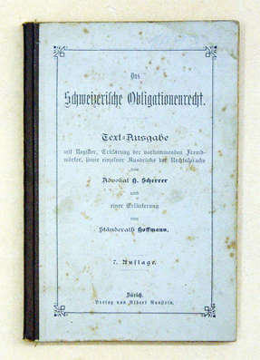 Das Schweizerische Obligationenrecht