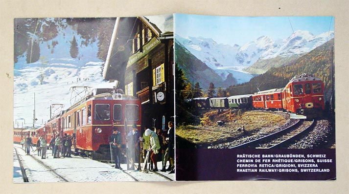 Rhätische Bahn / Graubünden, Schweiz. Chemin de fer rhétique / Grisons, Suisse. Ferrovia retica / Grigioni, Svizzera. Rhaetian Railway / Grisons, Switzerland