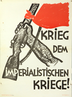 Plakat - Krieg dem imperalistischen Kriege!