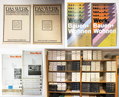 Werk; Werk, bauen + wohnen 1916 (1917-- 1927 fehlt) - 2017