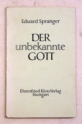 Der unbekannte Gott
