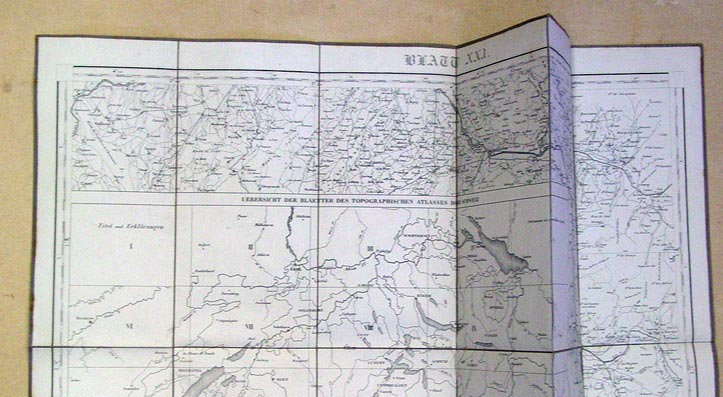 Übersicht der Blätter des topographischen Atlasses der Schweiz, Blatt XXI