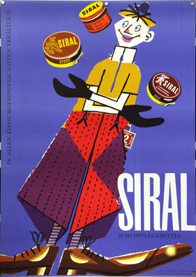 Plakat - Siral Schuhpflegemittel
