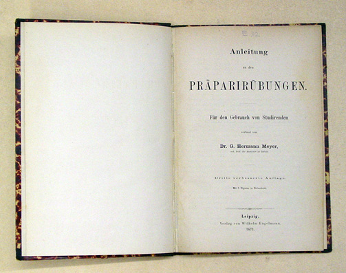 Anleitung zu den Präparirübungen