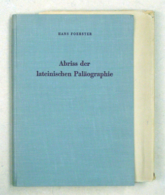 Abriss der lateinischen Paläographie