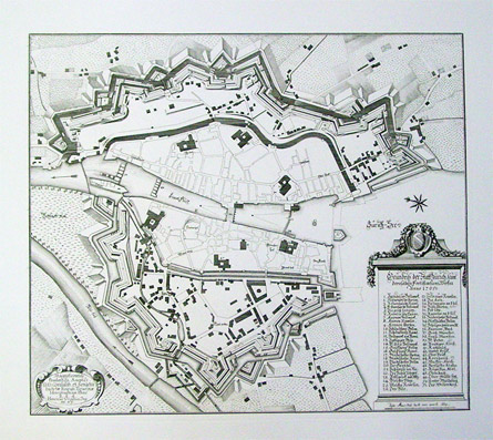 Grundriss der Statt Zürich, samt deroselben Fortifications Werken anno 1705