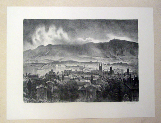 Zürich. Acht Lithographien von Otto Baumberger