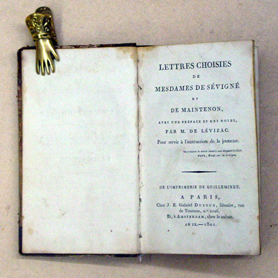 Lettres de Mesdames de Sévigné et de Maintenon, avec une préface et des notes