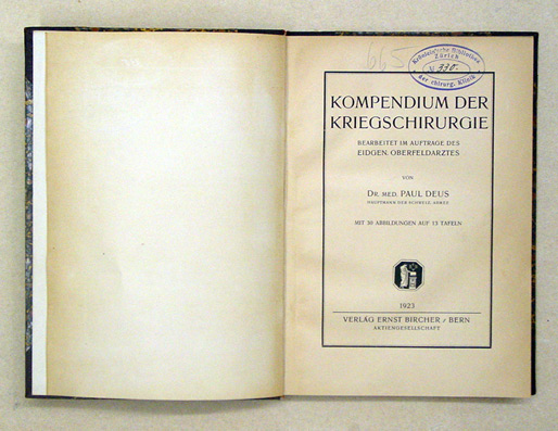 Kompendium der Kriegschirurgie