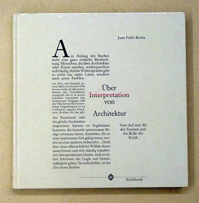 Über Interpretation von Architektur
