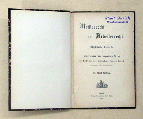 Meisterrecht und Arbeiterrecht