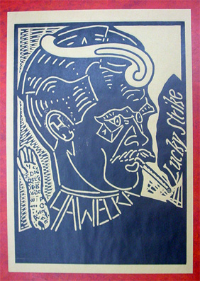 Portrait H. C. Artmann Lucky Strike rauchend - Hawelka