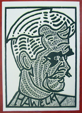 Portrait H. C. Artmann - Hawelka